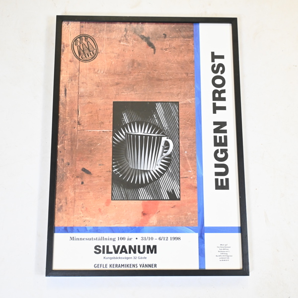 Affisch, Eugen Trost, Gefle, 1998.