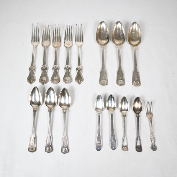 Bestick i silver, 830.