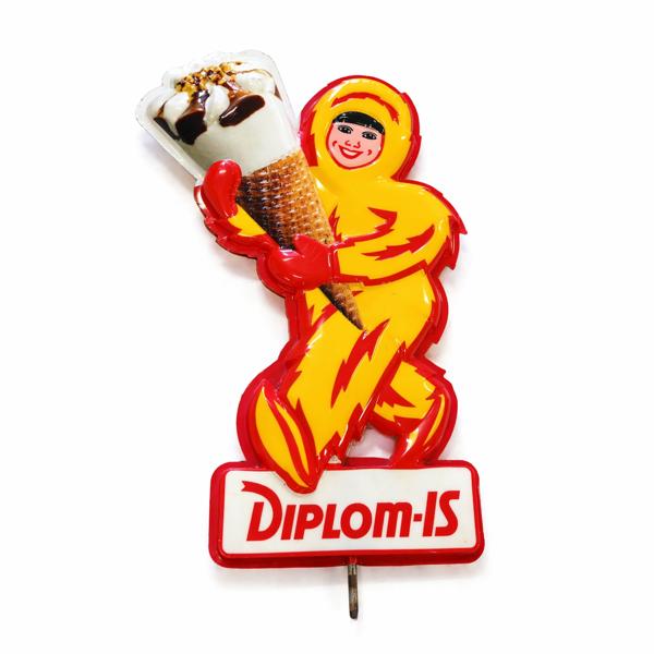 Reklamskylt, Diplom-Is, 1900-tal.