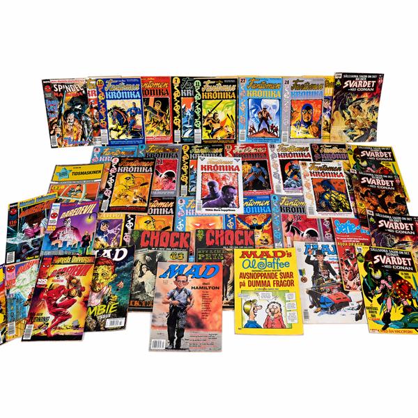 Parti serietidningar, 1970/90-tal. 