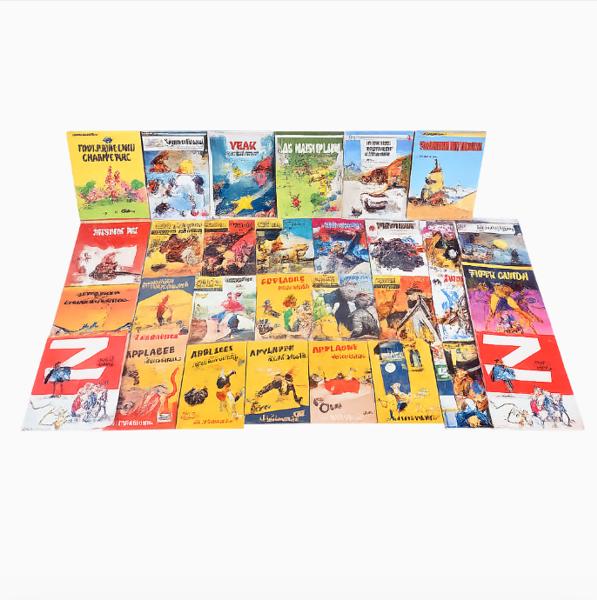 Parti serietidningar, 1940/70-tal. 