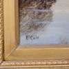 Edwin Cole (England, 1868-1935), Flodlandskap, olja på pannå, signerad.