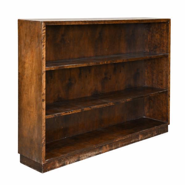 Bokhylla, bonad björk, 1930/40-tal. 