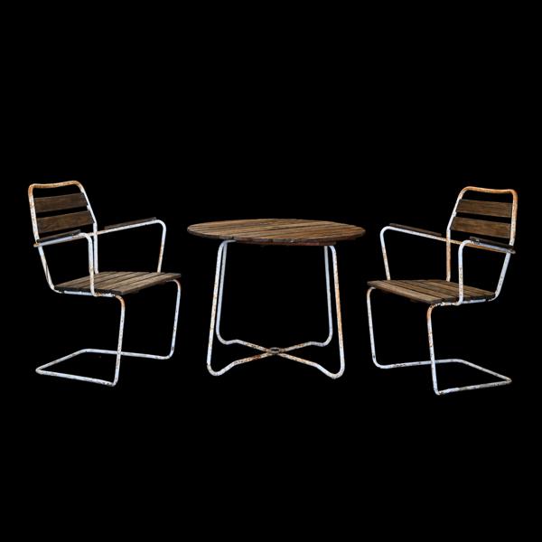 Trädgårdsgrupp, 3 delar, 1900-talets andra hälft.