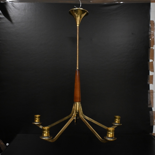 Taklampa, mässing, 1900-talets mitt.