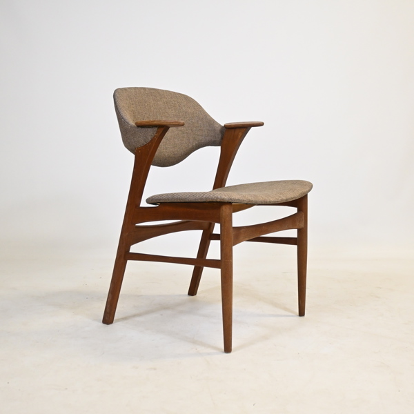 Karmstol, teak, troligen Danmark, 1950/60-tal.
