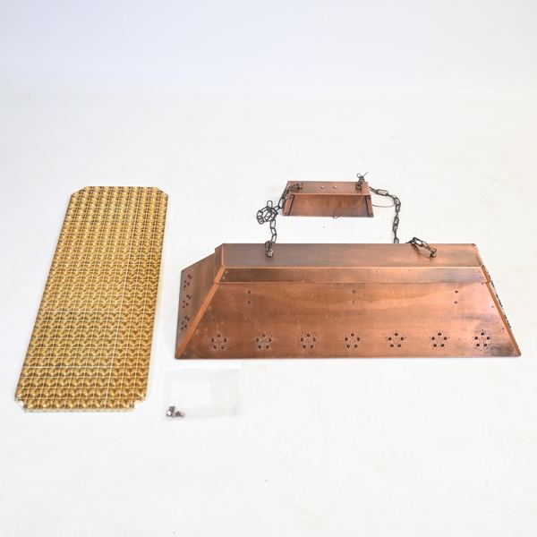 Taklampa, koppar, 1900-talets andra hälft.