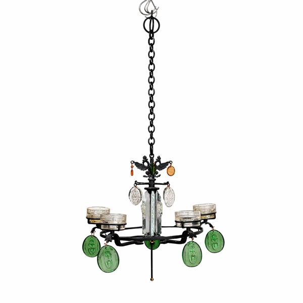 Ljuskrona, smide, 1900-talets andra hälft.