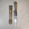 Jaktkniv, silver och 18k guld, Gaucho, Argentina, omkring år 1900.