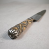 Jaktkniv, silver och 18k guld, Gaucho, Argentina, omkring år 1900.