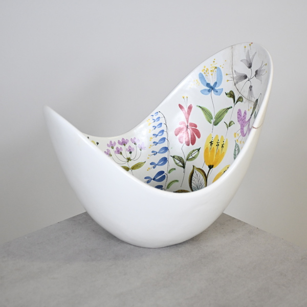 Stig Lindberg, skål, fajans, studiohanden, Gustavsberg, 1950/60-tal.