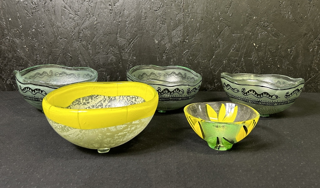 Glasskålar bl a Ulrica Hydman