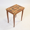 Bord med speldosa, intarsia, 1900-talets mitt.