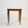 Bord med speldosa, intarsia, 1900-talets mitt.