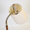 Golvlampa, metall och teak, 1950/60-tal.