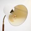 Golvlampa, metall och teak, 1950/60-tal.