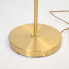 Golvlampa, metall och teak, 1950/60-tal.