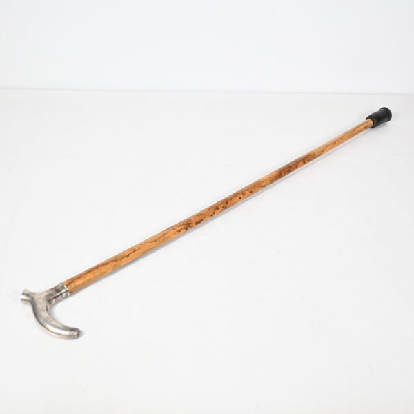Spatserkäpp, handtag i silver, 1900-tal.