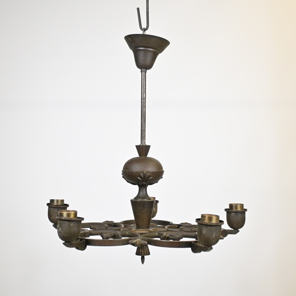 Taklampa, brons, Swedish Grace, 1920-tal. 