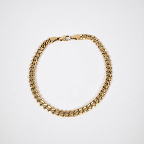 Armband i 14k guld, pansarlänk. 