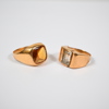Ringar i 18k guld, 2st, stenar.