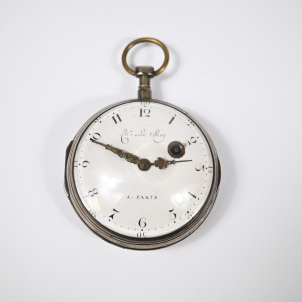 Spindelur, silver, Charles Le Roy, Paris, 1700-talets andra hälft. 
