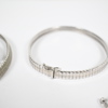 Halsband och armband, 3 delar, silver.