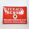 Emaljskylt, Texaco Bensin, 1900-tal.