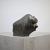 Göran Andersson, skulptur, bisonoxe, lergods, Upsala Ekeby.