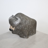 Göran Andersson, skulptur, bisonoxe, lergods, Upsala Ekeby.