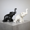 Vicke Lindstrand, figuriner, 2st, elefanter, lergods, Upsala Ekeby.