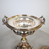 Sockerskål på fot, nysilver, omkring år 1900.