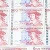 Sedlar, nominellt värde 8500kr, Sverige.