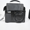 Kamera, Panasonic, samt objektiv, Leica.