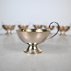 Punschkoppar i silver, 8st, 830.