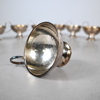 Punschkoppar i silver, 8st, 830.