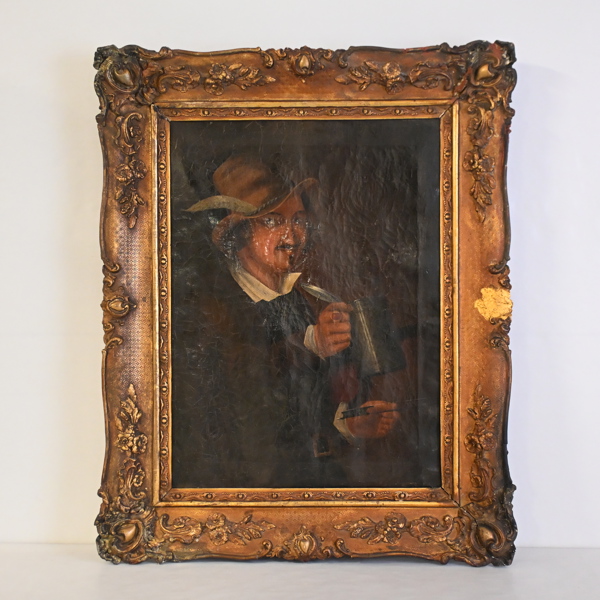 Okänd konstnär, manporträtt, troligen Nederländerna, 1800-tal eller äldre.