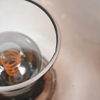 Bordslampor, ett par, glas, Mio, samtida.
