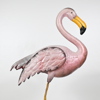 Trädgårdsdekoration i form av flamingo, metall.