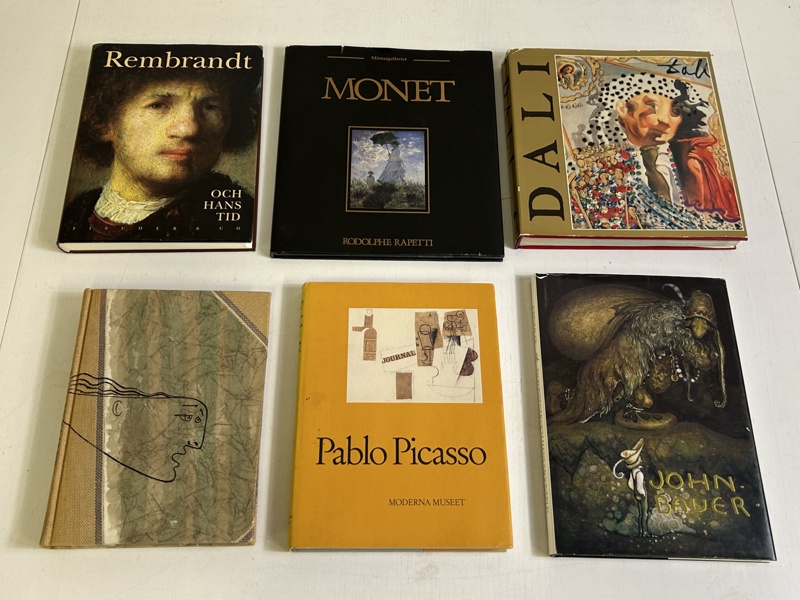 Konstböcker, bl a Picasso och John Bauer