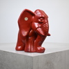 Figurin, elefant, lergods, Gabriel Keramik.