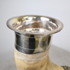 Dryckeshorn, nysilver, omkring år 1900.