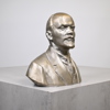 Skulptur föreställande Lenin, metall, 1900-tal.