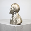 Skulptur föreställande Lenin, metall, 1900-tal.