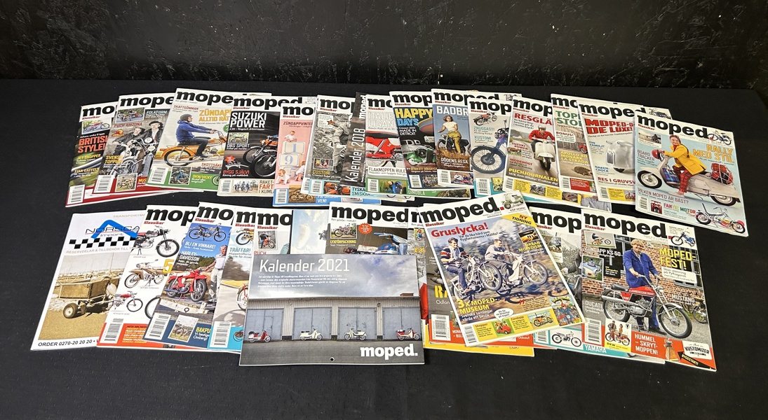 Mopedtidningar och årskalendrar