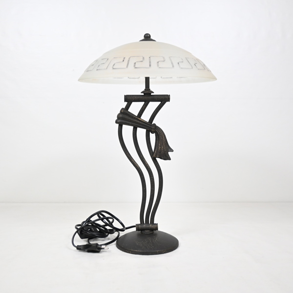 Bordslampa, metall, Cottex, samtida.