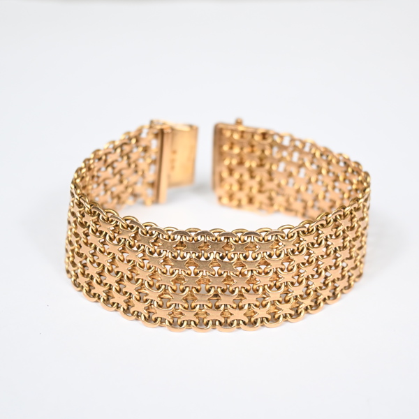 Armband i 18k guld, X-Länk.