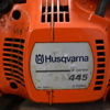 Motorsåg, Husqvarna 445, samt bensin.
