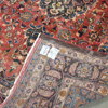 Matta, handknuten, troligen Kashan, Persien.