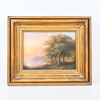 Okänd konstnär, landskap med sjöutsikt, 1800-tal.
